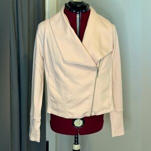 Halston • French Terry Knit Moto Jacket • sz 14